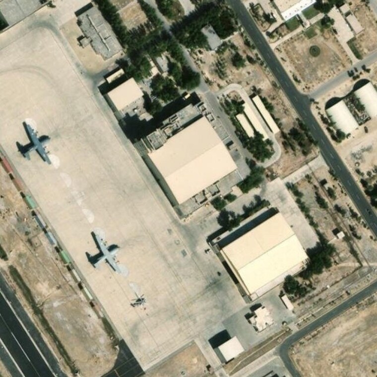Jacobabad hangar intact before the strike